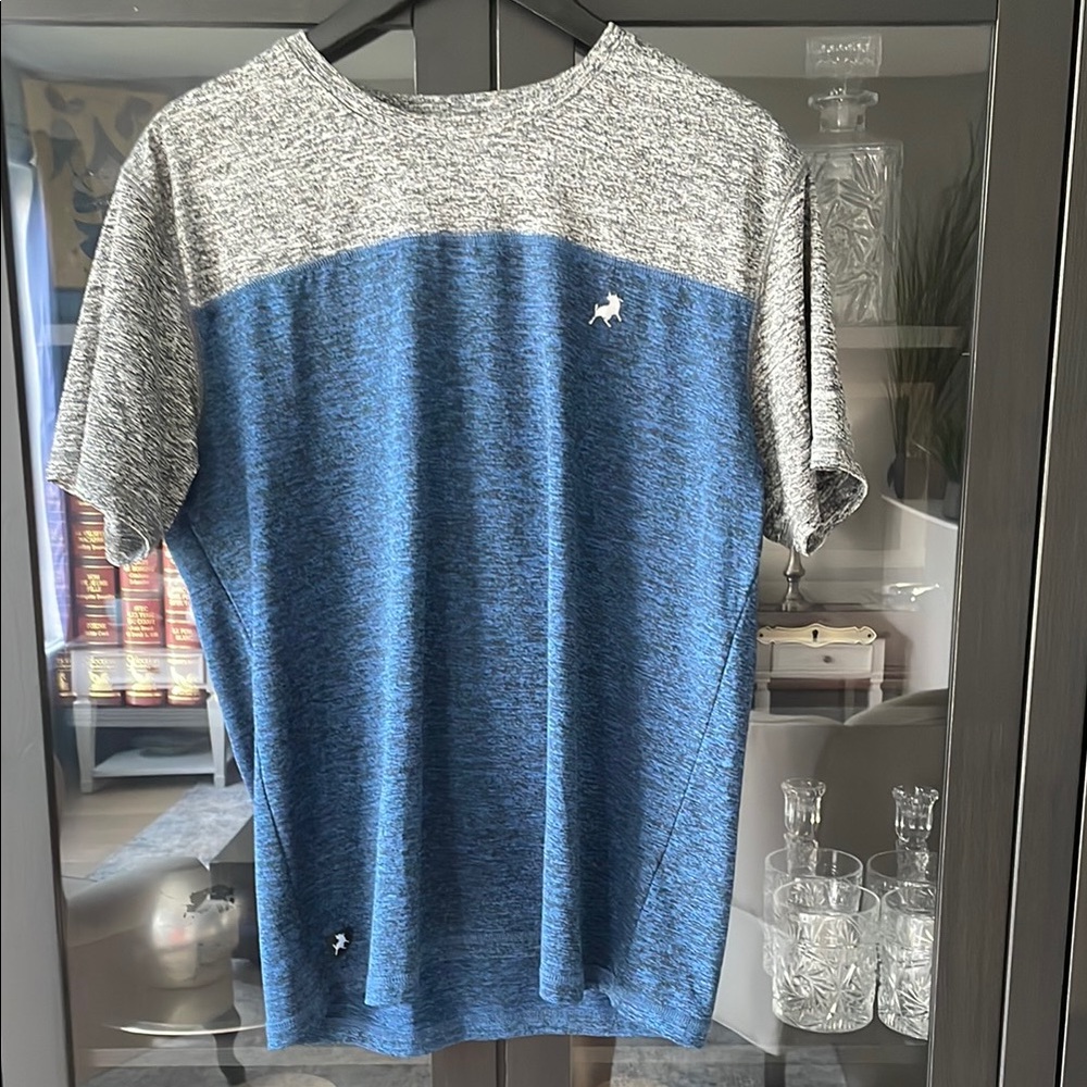 ♻️Vibrant Blue and Gray Short Sleeve Tees